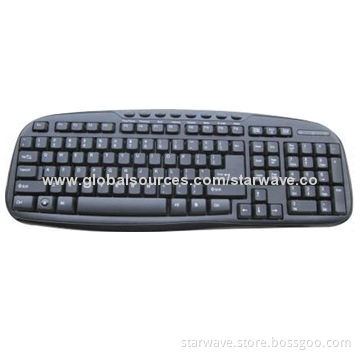 USB Wired Keyboard, Comes in Black